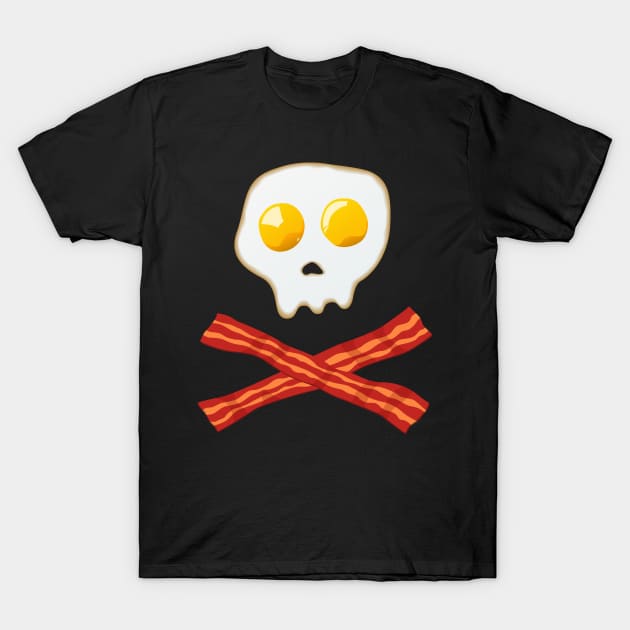 Eggs and Crossed Bacon T-Shirt by DzignSpace